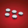 Show Chrome Radio Knobs - 2-361 -Kriega shop 2 361 1 Radio Knob Set