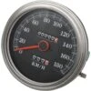 Drag Specialties 5in. Dash Mount Speedometer Km/h - 2:1 Ratio - 89-95 Face - 2210-0345 -Kriega shop 22100345