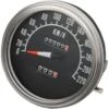 Drag Specialties 5in. Dash Mount Speedometer Km/h - 2:1 Ratio - 68-84 Face - 2210-0346