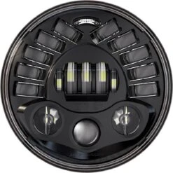 Custom Dynamics 7" ProBeam Adaptive 2 LED Head Lamp - Black - PB-7A-14-B