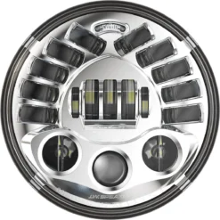 Custom Dynamics 7" ProBeam Adaptive 2 LED Head Lamp - Chrome - PB-7A-14-C