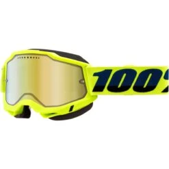 100 Percent Accuri 2 Snow Goggles -Kriega shop accuri 2 snow goggles hi viz yellow mirror gold 50223 659 04