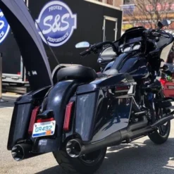 S&S Cycle Black Shadow Pipe For Sidewinder 2:1 Exhaust - 550-0831 -Kriega shop black shadow pipe for sidewinder 21 exhaust 550 0831 3