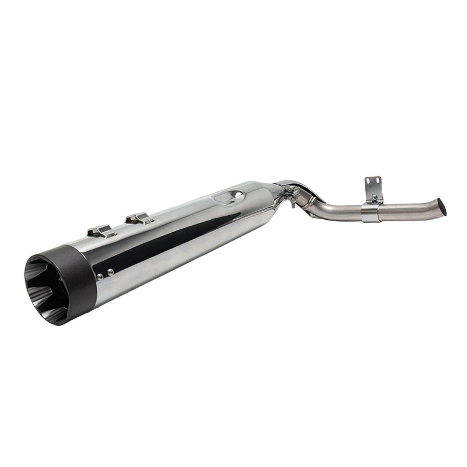 S&S Cycle Chrome Shadow Pipe For Sidewinder 2:1 Exhaust - 550-0829 5 S&S Cycle Chrome Shadow Pipe For Sidewinder 2:1 Exhaust - 550-0829 - Image 3