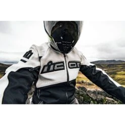 Icon Contra 2 Perforated Leather Jacket -Kriega shop contra 2 perforated leather jacket white 3xl 3