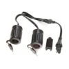 TecMate Optimate Y-Splitter SAE In To 2 X Auto Socket - O-26 -Kriega shop optimate y splitter sae in to 2 x auto socket