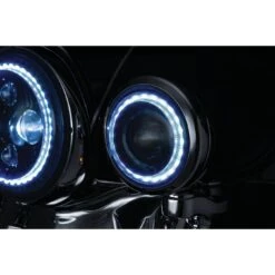 Kuryakyn Orbit Vision 4 1/2" LED Passing Lamps With White Halo - Pair - 2466 -Kriega shop orbit vision 4 1 2in led passing lamps with white halo pair 2466 3