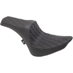 Drag Specialties Predator III 2-Up Seat - Double Diamond - Black - 0802-1366