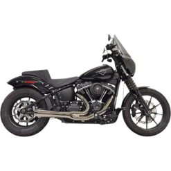 Bassani Road Rage 2-into-1 Mercury Exhaust System - Black Chrome - 1S72M