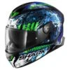 Shark Skwal 2 Switch Riders Replica Helmet -Kriega shop skwal 2 switch riders replica helmet black blue green he4952 kbg s