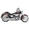 Rinehart Racing Churchill 2-into-2 Exhaust System 2 Rinehart Racing Churchill 2-into-2 Exhaust System -Kriega shop softail churchill 2 into 2 exhaust system chrome with black end caps 300 0120