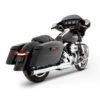 Rinehart Racing 2-into-1 Full Exhaust System -Kriega shop touring 2 into 1 exhaust system chrome with black end cap 200 0100
