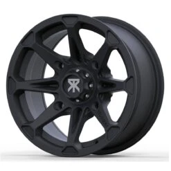 Traxion X-6 Wheel 14X7 - 5+2 - 4/110 - Black - 14XB610 -Kriega shop x 6 wheel 12 x 7 43 4 110 black 12xb610 2 1
